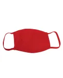 Bayside Apparel 9100 100% Cotton Face Mask Red