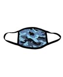 Bayside Apparel 1935 USA-Made 100% Cotton Camo Fac Blue Camo