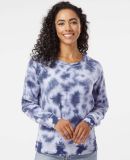 Boxercraft K01 Women's Fleece Out Pullover in Navy tie-dye