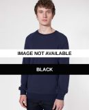 RSAPQ454 American Apparel Pique Raglan Pullover Black