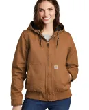 CARHARTT 104053 Carhartt   Women's Washed Duck Act Carhartt Brown