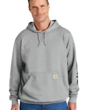 CARHARTT CTK288 Carhartt   Midweight Hooded Logo S HthrGrey