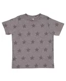 Code V 3029 Toddler Star Print Tee in Granite heather star
