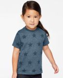 Code V 3029 Toddler Star Print Tee in Denim star