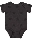 Code V 4329 Infant Star Print Bodysuit in Smoke star