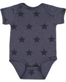 Code V 4329 Infant Star Print Bodysuit in Denim star