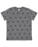 Code V 2229 Youth Star Print Tee in Granite heather star