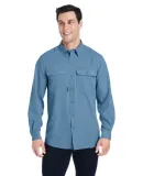 DRI DUCK 4441 Crossroad Woven Shirt Slate Blue