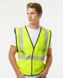 ML Kishigo 1571-1572 Hook & Loop Mesh Vest in Lime