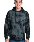 Port & Company PC144 Crystal Tie-Dye Pullover Hood in Black