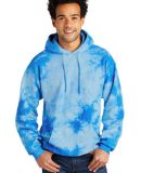 Port & Company PC144 Crystal Tie-Dye Pullover Hood in Skyblue