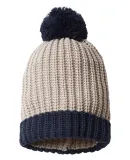 Richardson Marled Beanie - 130 Stone/ Navy