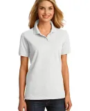 Port & Company LKP150 CLOSEOUT  Ladies Ring Spun P White