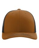 Richardson Hats 112 Adjustable Snapback Trucker Ca in Carmel/ black