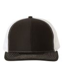 Richardson Hats 112 Adjustable Snapback Trucker Ca in Black/ white