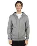 Threadfast Apparel 320Z Unisex Ultimate Fleece Ful HEATHER GREY