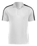 Augusta Sportswear 5028 Two-Tone Vital Polo in White/ black