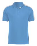 Augusta Sportswear 5028 Two-Tone Vital Polo in Columbia blue/ white