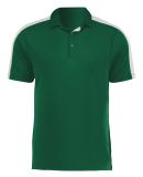 Augusta Sportswear 5028 Two-Tone Vital Polo in Dark green/ white