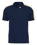 Augusta Sportswear 5028 Two-Tone Vital Polo in Navy/ vegas gold