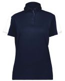 Augusta Sportswear 5029 Women's Two-Tone Vital Pol in Navy/ white