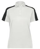 Augusta Sportswear 5029 Women's Two-Tone Vital Pol in White/ black