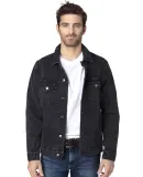 Threadfast Apparel 370J Unisex Denim Jacket BLACK DENIM