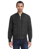Threadfast Apparel 395J Unisex Bomber Jacket BLACK