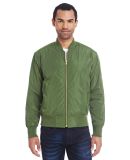 Threadfast Apparel 395J Unisex Bomber Jacket in Army