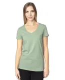 Threadfast Apparel 200RV Ladies' Ultimate V-Neck T ARMY HEATHER