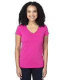 Threadfast Apparel 200RV Ladies' Ultimate V-Neck T HOT PINK