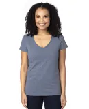 Threadfast Apparel 200RV Ladies' Ultimate V-Neck T NAVY HEATHER