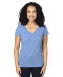 Threadfast Apparel 200RV Ladies' Ultimate V-Neck T ROYAL HEATHER