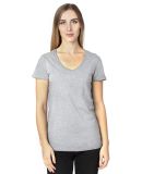 Threadfast Apparel 200RV Ladies' Ultimate V-Neck T in Heather grey