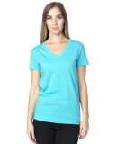 Threadfast Apparel 200RV Ladies' Ultimate V-Neck T in Pacific blue