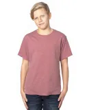 Threadfast Apparel 600A Youth Ultimate T-Shirt MAROON HEATHER