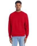 Hanes RS160 Adult Perfect Sweats Crewneck Sweatshi Athletic Red