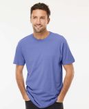 M&O Knits 6500M Unisex Vintage Garment-Dyed T-Shir in Periwinkle