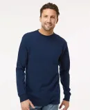 M&O Knits 4820 Gold Soft Touch Long Sleeve T-Shirt in Deep navy