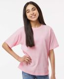 M&O Knits 4850 Youth Gold Soft Touch T-Shirt in Light pink