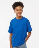 M&O Knits 4850 Youth Gold Soft Touch T-Shirt in Royal