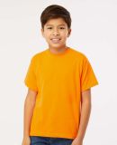 M&O Knits 4850 Youth Gold Soft Touch T-Shirt in Safety orange