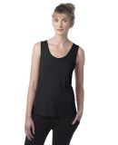 Alternative Apparel 4460HM Ladies' Modal Tri-Blend in True black