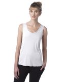 Alternative Apparel 4460HM Ladies' Modal Tri-Blend in White