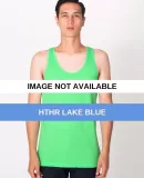 American Apparel BB408 Poly-Cotton Tank HTHR LAKE BLUE