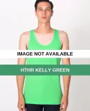 American Apparel BB408 Poly-Cotton Tank HTHR KELLY GREEN