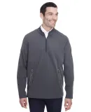 North End NE401 Men's Quest Stretch Quarter-Zip CARBON/ BLACK