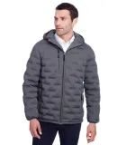 North End NE708 Men's Loft Puffer Jacket CARBON/ BLACK