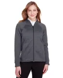 North End NE712W Ladies Flux 2.0 Full-zip Jacket CARBON HTHR/ BLK