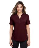 North End NE100W Ladies' Jaq Snap-Up Stretch Perfo in Burgundy